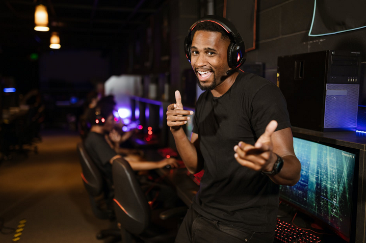 a male gamer