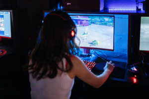 a female gamer